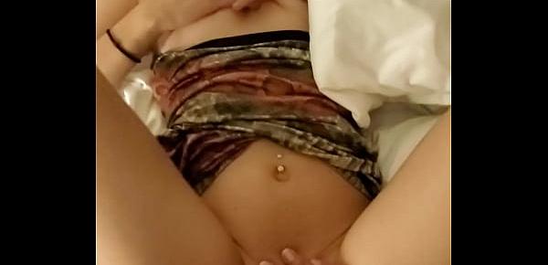  Latina teen cums when I play with her clit